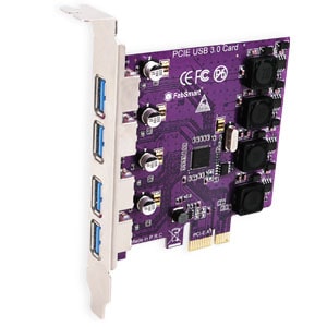 FebSmart FS-U4-Pro Purple (4 Ports PCI Express USB 3.0 Card) Драйвер