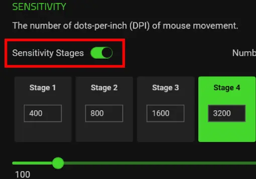 Как настроить DPI на мыши Razer через Razer Synapse.