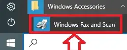 Факсы и сканирование Windows