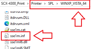 Найдите файл sse1m.inf